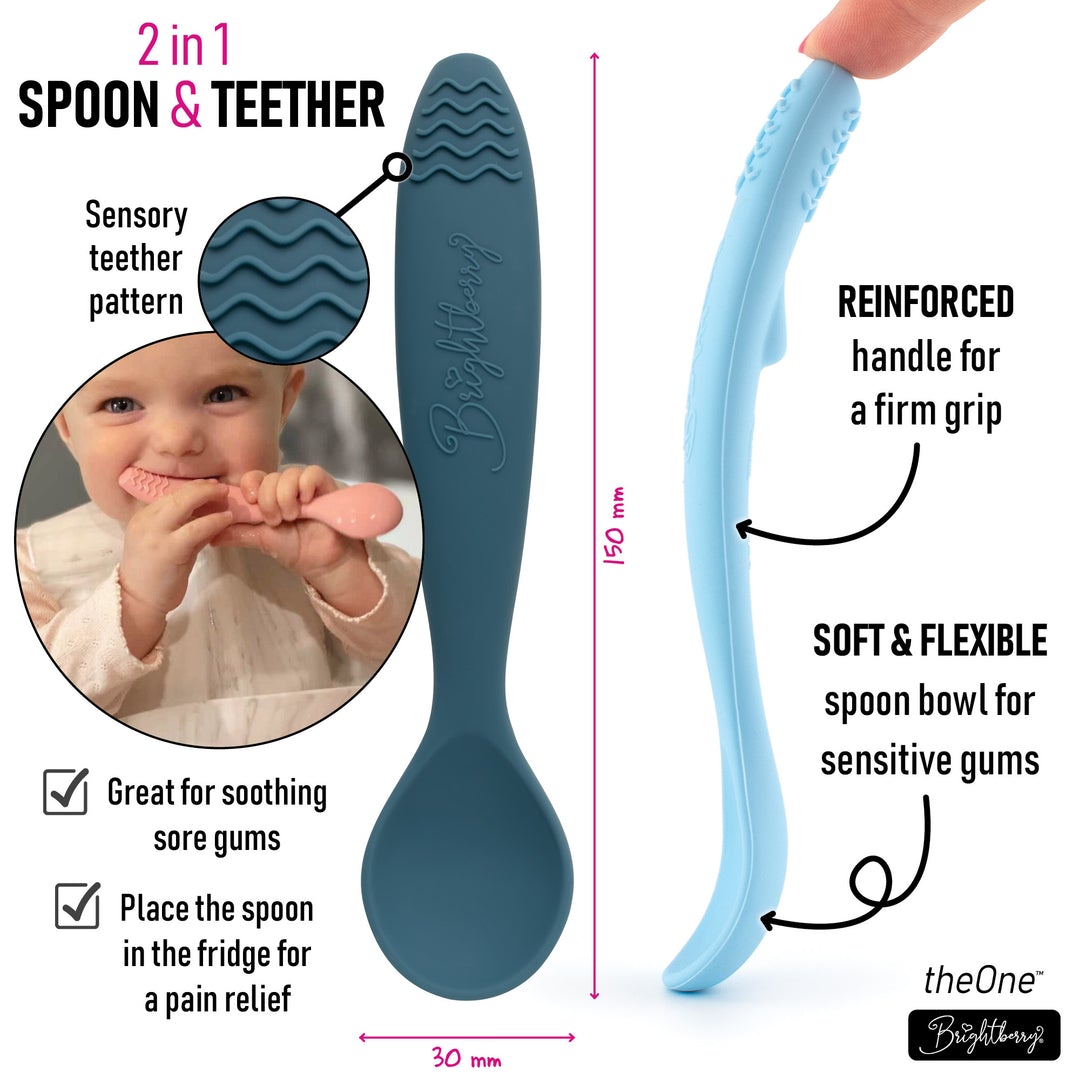 Mini & Boo - Silicone Teething Spoon