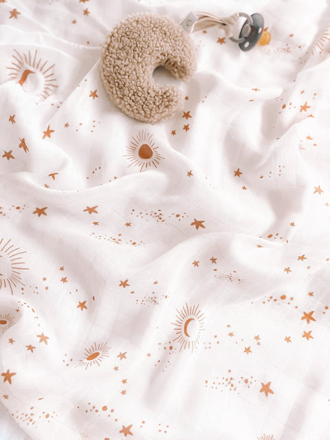 Constellation Organic Muslin Wrap Swaddle - Fox & Fallow