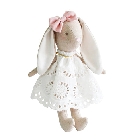 Baby Broderie Bunny 25cm - Alimrose