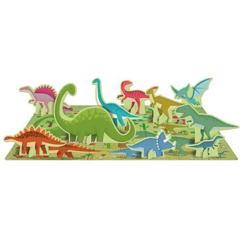 3D Puzzle & Book Set - Dinosaurs - Sassi