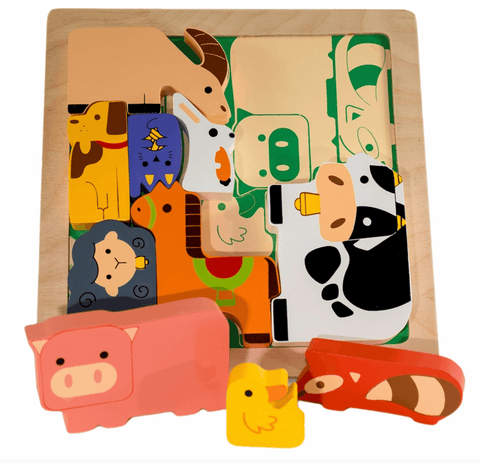 Farm Animal Chunky Puzzle - Kiddie Connect