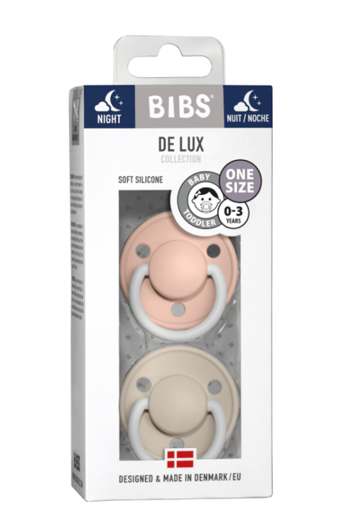 *De Lux - Silicone 'Night Glow' One Size - Blush/Vanilla - BIBS Denmark