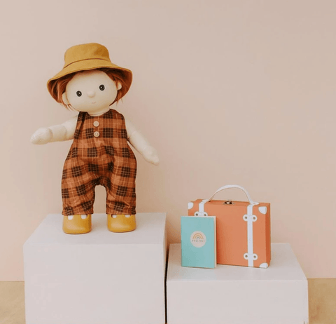 Dinkum Doll Travel Togs - Apricot - Olli Ella