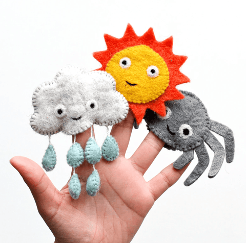 Itsy Bitsy Spider - Finger Puppet Set - Tara's Treasures