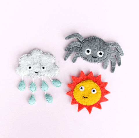 Itsy Bitsy Spider - Finger Puppet Set - Tara's Treasures