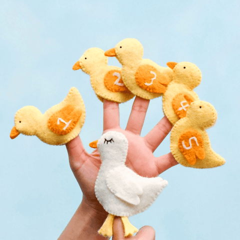 Five Little Ducks - Finger Puppet Set - Tara's Treasures