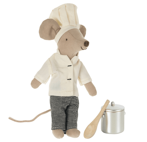 Chef Mouse with Pot & Spoon - Maileg