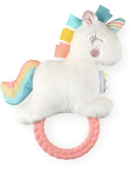 Rattle Pal - Plush Rattle with Teether - Unicorn - Itzy Ritzy