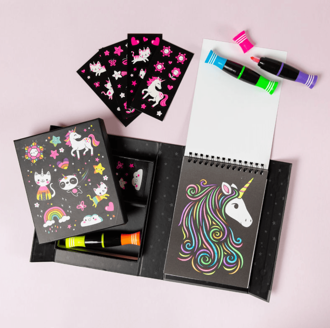 *Neon Colouring Set - Unicorns and Friends - Tiger Tribe