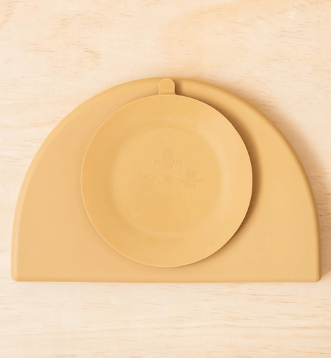 Silicone Divided Plate - Tan - Kiin