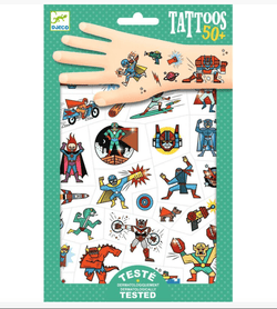 Heroes & Villains Tattoos - Djeco