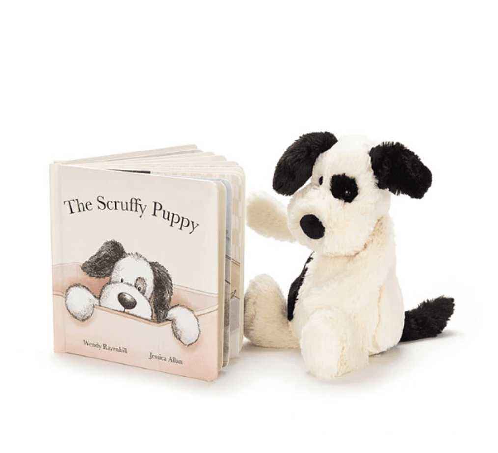 Bashful Black & Cream Puppy Small - Jellycat