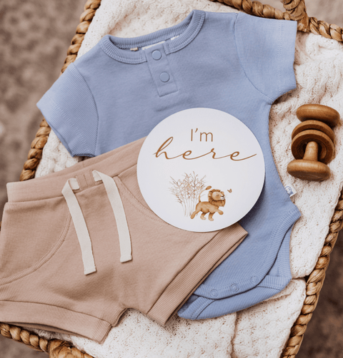 Zen Short Sleeve Bodysuit - Snuggle Hunny Kids