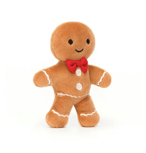 Festive Folly Gingerbread Fred Ornament - Jellycat DISCOUNTED