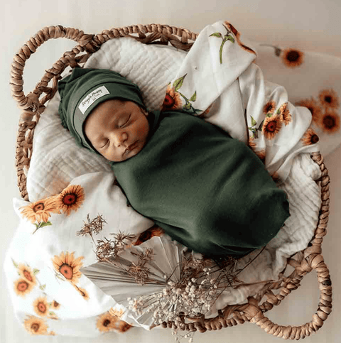 Sunflower Organic Muslin Wrap - Snuggle Hunny Kids