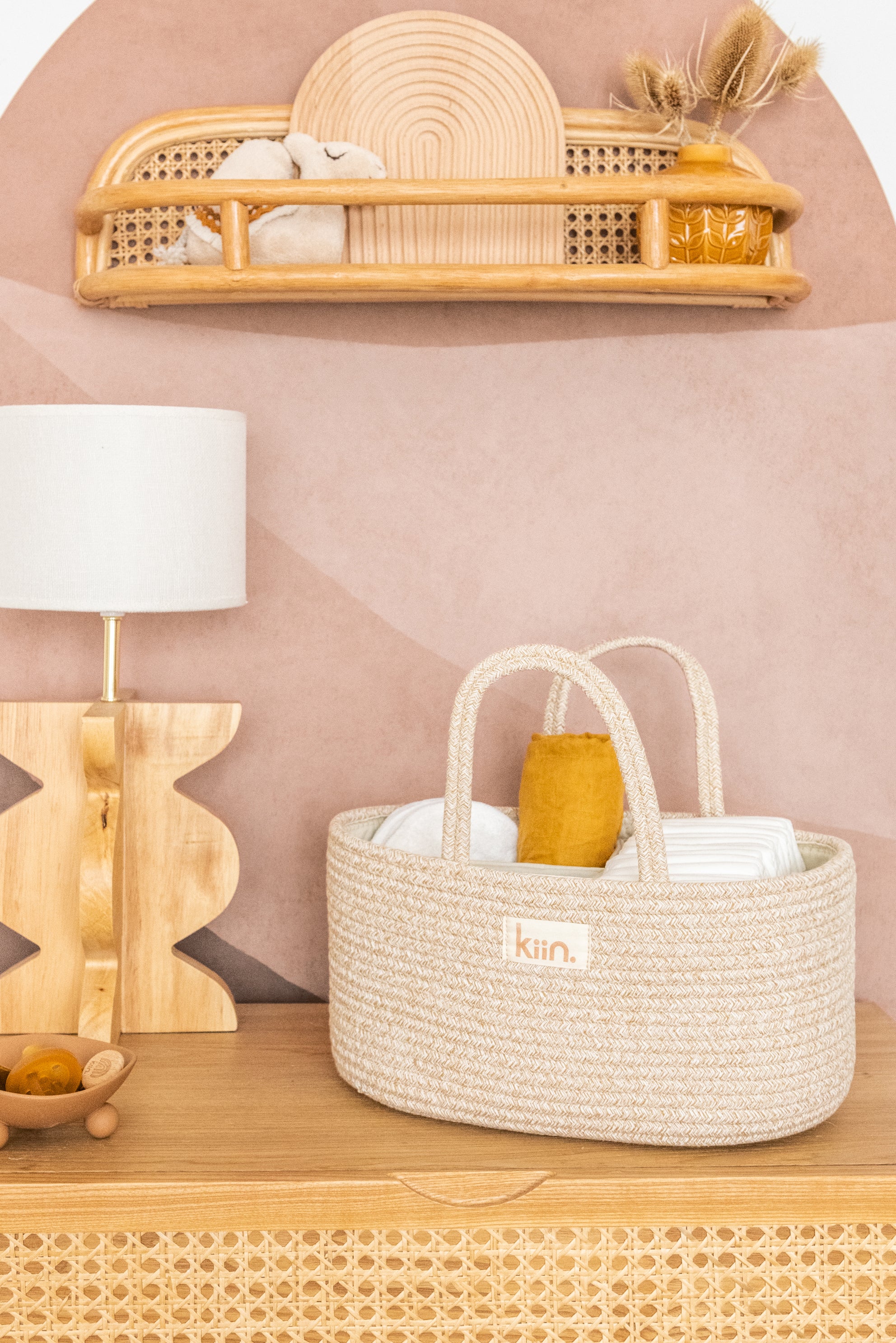 Cotton Rope Nappy Caddy Organizer - Kiin