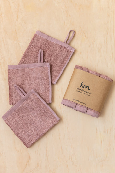 Wash Cloth 3 Pack - Heather - Kiin